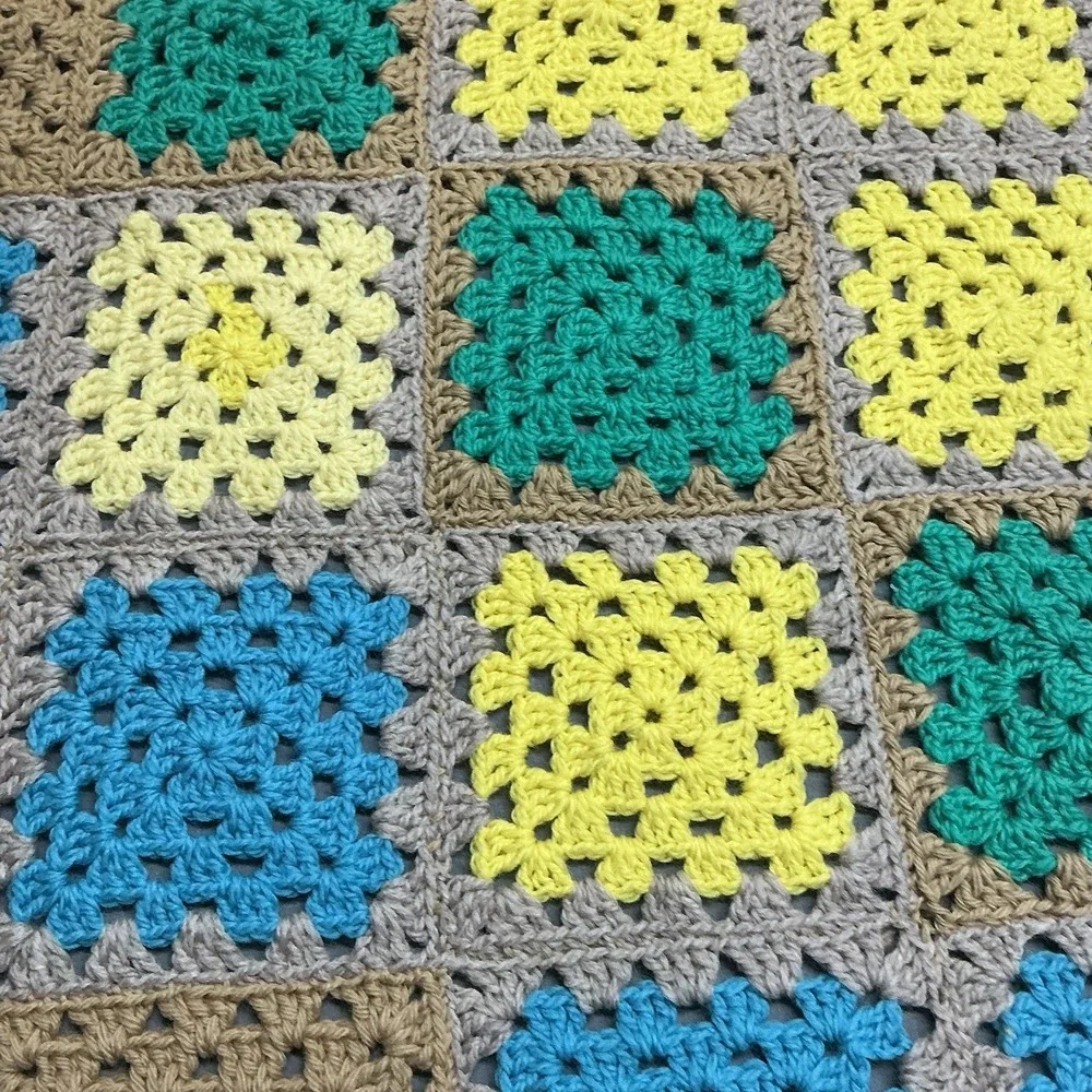 Afghan/Blanket/Throw - Handmade Crocheted - 40x41 - Great Gift Item